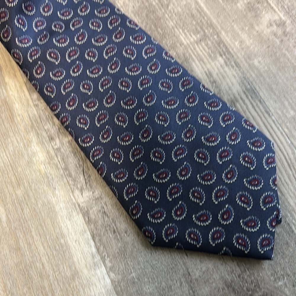 Christian Dior Paisley Pattern Tie - Picture 2 of 3
